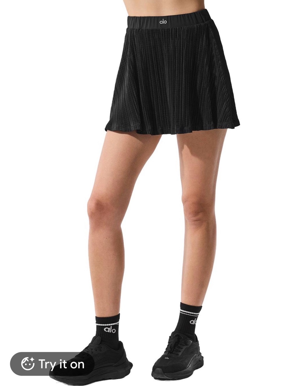 ALO Yoga Micro Plisse Tennis Skirt Pleated Skort